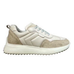 Sneakers smart steps δερματινα ανατομικα 168962-906-μπεζ