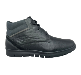 SOFTIES SHOES ΔΕΡΜΑΤΙΝΑ  ΑΝΑΤΟΜΙΚΑ 6216-1052/2385/1950-ΜΑΥΡΟ