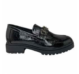 ADAMS SHOES LOAFERS 1-908-22505-29-BLACK/PATENT