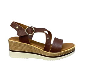 Πλατφόρμες δέρμα ανατομικές studio scarpe spain SF-149751-MARRON
