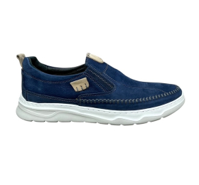 Μοκασινια αναδρικα δερματινα smart steps 171157 808/55-07-μπλε