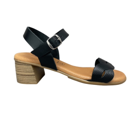 Γυναικείο πέδιλο δέρμα ανατομικό smart steps 24703-negro