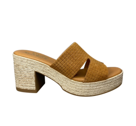 Γυναικείες παντόφλες δερμα ανατομικές studio scarpe spain SF-133694-SETTER/TABACO