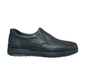 ΑΝΔΡΙΚΑ ΠΑΠΟΥΤΣΙΑ ΔΕΡΜΑ SMART STEPS 556//99006-ΜΑΥΡΟ