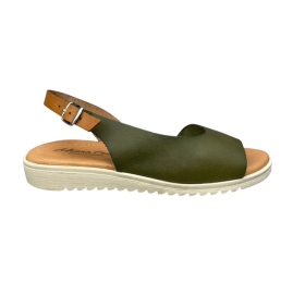 Γυναικεία σανδάλια δέρμα ανατομικά smart steps 1115-01 oliva