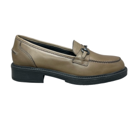 Loafers leather smart steps sally02/oxford-taupe