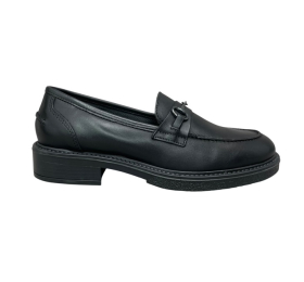 Loafers leather smart steps sally02/oxford-nero