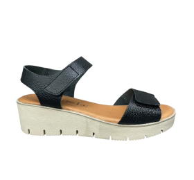 Γυναικείο πέδιλο δέρμα ανατομικό smart steps 23430-negro