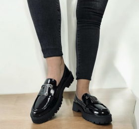Loafers Adams Shoes 911-24503-Black
