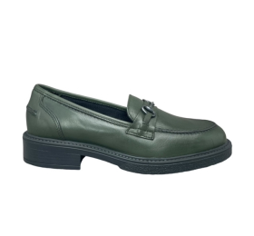 Loafers leather smart steps sally02/oxford-verde