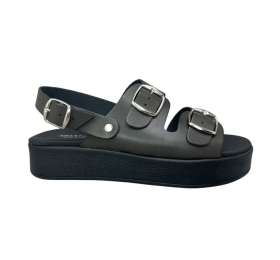 Γυναικείο πέδιλο flatform smart steps 32101 πεδ-μαυρο