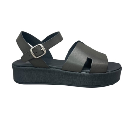 Γυναικείο πέδιλο flatform smart steps 32751-μαυρο