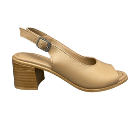 Γυναικεια πεδιλα δερματινα smart steps 168963-807-tak-μπεζ/σκουρο