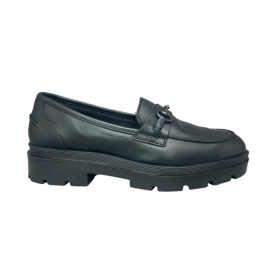 Loafers leather smart steps sally02-black