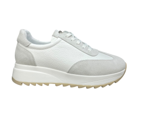 Sneakers smart steps δερματινα 168962-326-λευκο/γκρι