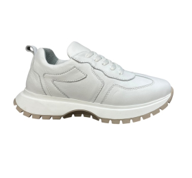 Sneakers smart steps δερματινα ανατομικα 168962-501-λευκο