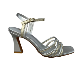 Adam's shoes γυναικεια πεδιλα 927-25033-SILVER/GOLD