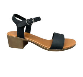 Γυναικεια πεδιλα δερμα italy smart steps 1011-black