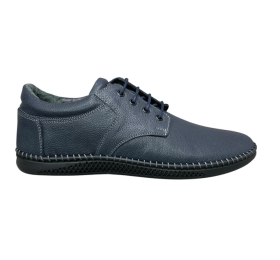 Ανδρικά παπούτσια δερμάτινα smart steps 171157 138/01-μπλε