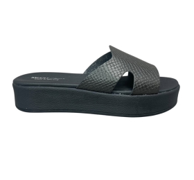Παντόφλες γυναικείες flatform smart steps 32298-μαυρο