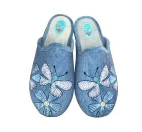 Γυναικείες Παντόφλες Σπιτιου smart steps 4036-jeans