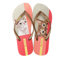 Σαγιονάρες γυναικείες ipanema love pets fem 780-25393 27005-BH198-BEIGE/GOLD
