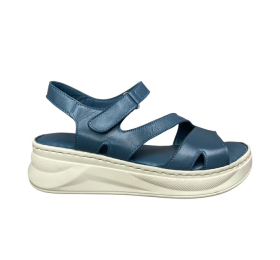 Γυναικεια πεδιλα δερματινα ανατομικα smart steps 168964-96-μπλε