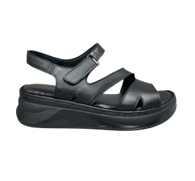 Γυναικεια πεδιλα δερματινα ανατομικα smart steps 168964-96-μαυρο