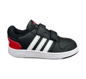 ADIDAS HOOPS 2.0 CMF I FY9444-BLACK/WHITE/RED