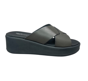 Γυναικείες παντόφλες platform smart steps 34731-ΜΑΥΡΟ