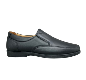 ΑΝΔΡΙΚΑ ΔΕΡΜΑΤΙΝΑ ΠΑΠΟΥΤΣΙΑ SMART STEPS 7777-ΜΑΥΡΟ