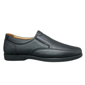 ΑΝΔΡΙΚΑ ΔΕΡΜΑΤΙΝΑ ΠΑΠΟΥΤΣΙΑ SMART STEPS 7777-ΜΑΥΡΟ