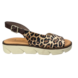 Γυναικεία σανδάλια δέρμα ανατομικά smart steps 1115-leo/01-animal