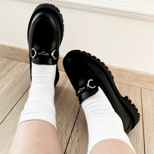 Loafers Leather Smart Steps 2855-black
