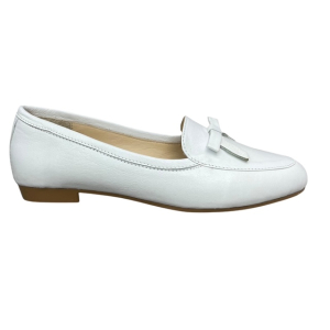 Μοκασίνια γυναικεία δερμάτινα smart steps 170750-03-λευκο
