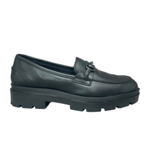 Loafers leather smart steps sally02-black
