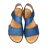 Γυναικεία σανδάλια flatform δέρμα ανατομικά smart steps 23789-JEANS