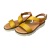 Γυναικεία σανδάλια flatform δέρμα ανατομικά smart steps 125-mostaza/tostado
