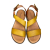 Γυναικεία σανδάλια flatform δέρμα ανατομικά smart steps 125-mostaza/tostado