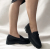 Loafers leather smart steps sally02-black