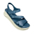 Γυναικεια πεδιλα δερματινα ανατομικα smart steps 168964-96-μπλε