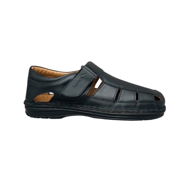 Ανδρικά παπουτσοπέδιλα boxer shoes 17241/15-011-ΜΑΥΡΟ