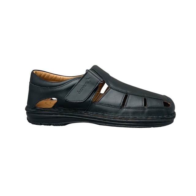 Ανδρικά παπουτσοπέδιλα boxer shoes 17241/15-011-ΜΑΥΡΟ