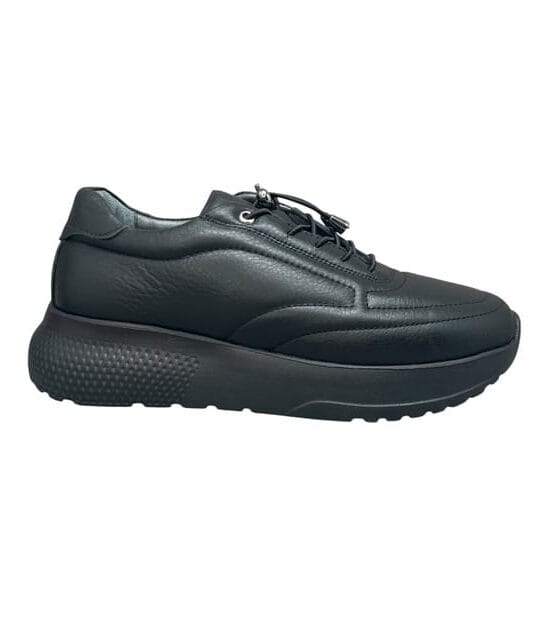 Sneakers γυναικεια δερμα smart steps 202004/110-ΜΑΥΡΟ