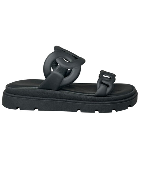 Γυναικείες παντόφλες smart steps 300-71-ΜΑΥΡΟ