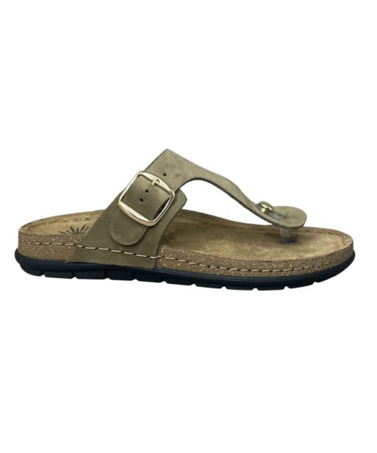 SUNNY SANDALS LEATHER ANATOMIC SIENNA-50301-OLIVE