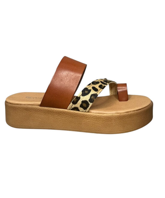 Γυναικείες παντόφλες smart steps 32571-καμελ/λεο