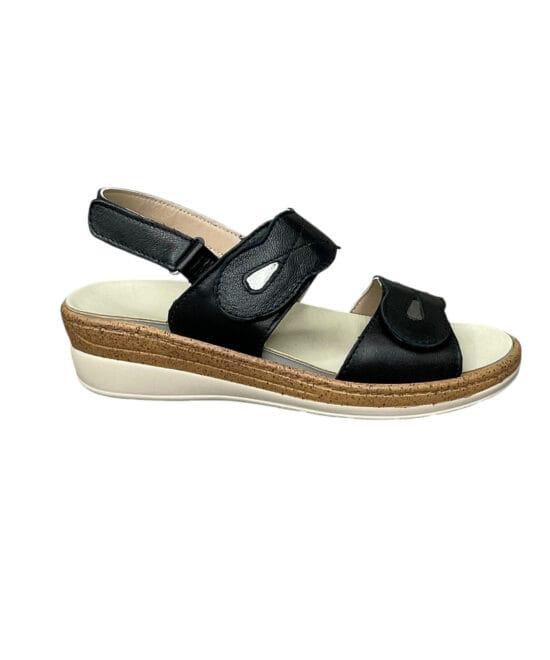 Γυναικεία πέδιλα ανατομικά Smart Steps 12264-BLACK