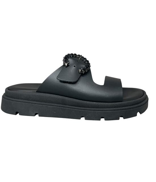 Γυναικείες παντόφλες smart steps 300-61-ΜΑΥΡΟ