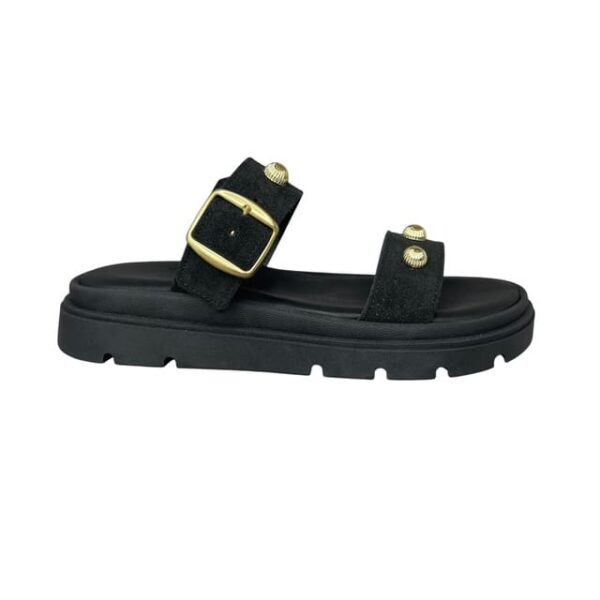 Γυναικείες παντόφλες smart steps 302-47Τ-ΜΑΥΡΟ